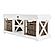Halifax Bench & Basket Set, Classic White by Novasolo