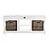 Halifax Bench & Basket Set, Classic White by Novasolo