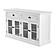 Halifax Classic Buffet with Glass Doors, Classic White by Novasolo