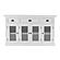 Halifax Buffet with 4 Glass Doors 3 Drawers, Classic White by Novasolo