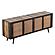 Nordic Rattan TV Dresser 4 Doors, Natural Boat Wood by Novasolo