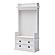 Halifax Entryway Coat Rack & Bench Unit, Classic White by Novasolo