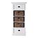 Halifax Grand Storage Unit with Basket Set, Classic White by Novasolo