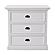 Halifax Grand Bedside Drawer Unit, Classic White by Novasolo