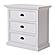 Halifax Grand Bedside Drawer Unit, Classic White by Novasolo