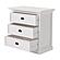 Halifax Grand Bedside Drawer Unit, Classic White by Novasolo