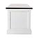 Halifax Accent Large ETU with 4 drawers, White Distress & Deep Brown by Novasolo