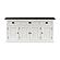 Halifax Contrast Buffet Console Table in White & Black by Novasolo