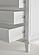 Skansen Bookcase w/3 Drawers in White by Novasolo