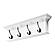 Halifax 4 Hook Coat Rack, Classic White by Novasolo
