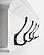 Halifax 4 Hook Coat Rack, Classic White by Novasolo