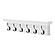 Halifax 6 Hook Coat Rack, Classic White by Novasolo