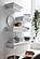 Halifax Floating Wall Shelf, Medium, Classic White by Novasolo