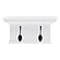 Halifax 2 Hook Coat Rack, Classic White by Novasolo