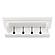 Halifax 4 Hook Coat Rack 70cm, Classic White by Novasolo