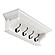 Halifax 4 Hook Coat Rack 70cm, Classic White by Novasolo