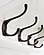 Halifax 4 Hook Coat Rack 70cm, Classic White by Novasolo