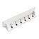 Halifax 6 Hook Coat Rack 100cm, Classic White by Novasolo