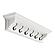 Halifax 6 Hook Coat Rack 100cm, Classic White by Novasolo