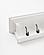 Halifax 6 Hook Coat Rack 100cm, Classic White by Novasolo