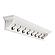 Halifax 8 Hook Coat Rack 130cm, Classic White by Novasolo