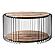 Barca Round Coffee Table 80cm, Natural Boat Wood by Novasolo