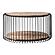 Barca Round Coffee Table 80cm, Natural Boat Wood by Novasolo