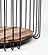 Barca Round Side Table, Natural Boat Wood by Novasolo