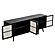 Nordic Mindi Rattan TV Dresser 4 Doors, Nordic Black by Novasolo