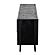 Nordic Mindi Rattan TV Dresser 4 Doors, Nordic Black by Novasolo