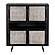 Nordic Mindi Rattan Buffet 4 Doors, Nordic Black by Novasolo