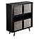 Nordic Mindi Rattan Buffet 4 Doors, Nordic Black by Novasolo