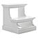 Halifax Bed Step, Classic White by Novasolo