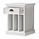 Halifax Bedside Table with Dividers, Classic White by Novasolo