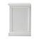 Halifax Bedside Table with Dividers, Classic White by Novasolo