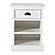 Halifax Bedside Table with Shelves, Classic White by Novasolo