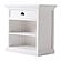 Halifax Grand Bedside Table with Shelves, Classic White by Novasolo