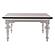 Provence Accent Square Coffee Table, White Distress & Deep Brown by Novasolo