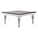 Provence Accent Square Coffee Table, White Distress & Deep Brown by Novasolo
