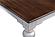 Provence Accent Square Coffee Table, White Distress & Deep Brown by Novasolo
