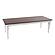 Provence Accent Dining Table 240, White Distress & Deep Brown by Novasolo