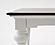 Provence Accent Dining Table 240, White Distress & Deep Brown by Novasolo