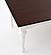 Provence Accent Dining Table 240, White Distress & Deep Brown by Novasolo
