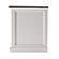 Halifax Accent Bedside Table with Shelves, White Distress & Deep Brown by Novasolo