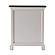 Halifax Accent Bedside Table with Shelves, White Distress & Deep Brown by Novasolo