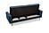 [Floor Sample] Nappa Sofa Bed Sleeper Blue w/Storage by Prestige Furnishings
