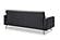 Nappa Sofa Bed Euro Sleeper Dark Gray with Storage by Prestige Furnishings