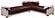Natural Colins Brown Sectional Sofa by Bellona