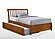 Nutmeg Cherry Platform Bed by Night & Day Furniture