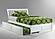 Nutmeg White Platform Bed by Night & Day Furniture